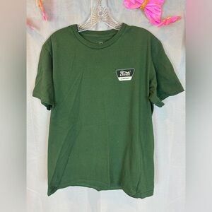 Brixton Company Green Logo T-Shirt- Sz Medium